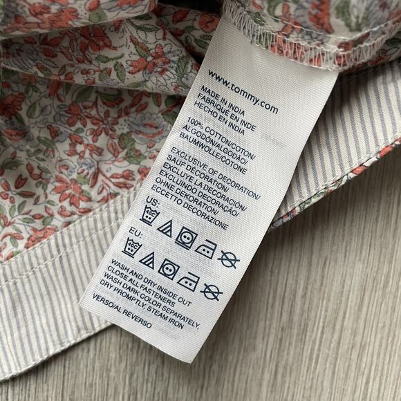 Tommy Hilfiger Women's Floral Shirt Dress Roll Tab Sleeve Boho Cottagecore S - Picture 4 of 14